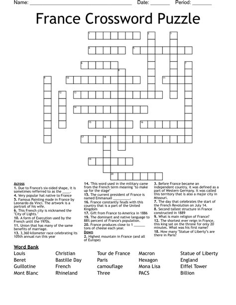 The Crossword Solver found 30 answers to "St. ___ l'Ecole, France", 3 letters crossword clue. The Crossword Solver finds answers to classic crosswords and cryptic crossword puzzles. Enter the length or pattern for better results. Click the answer to find similar crossword clues . Enter a Crossword Clue. Sort by Length. # of Letters or Pattern.